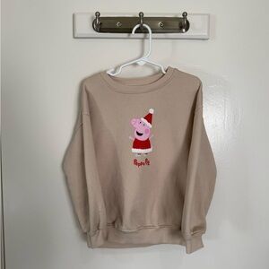 Zara Peppa Pig Christmas Sweatshirt 6 Years